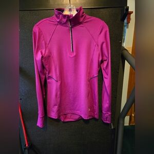 RBX Women's Magenta Quarter-Zip Performance Top Sz Small